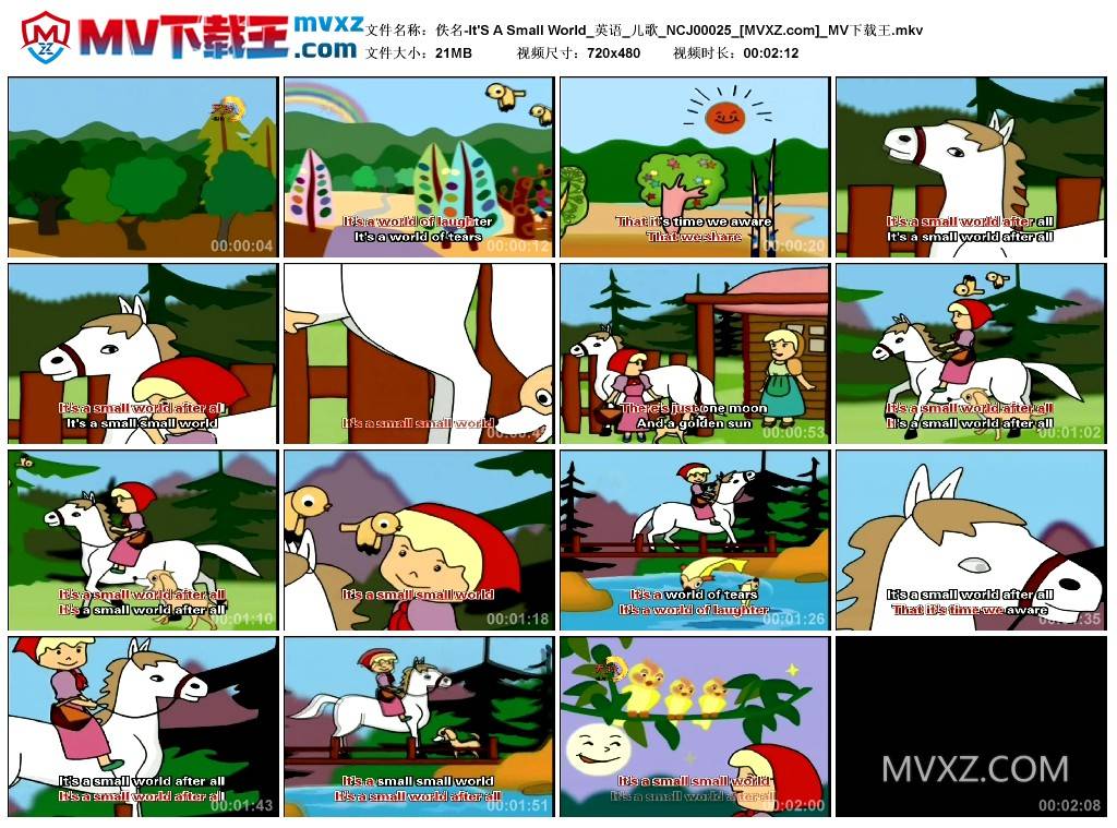 佚名-It'S A Small World_英语_儿歌_NCJ00025